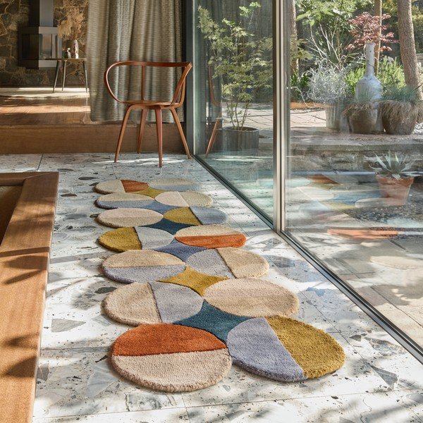 Handgewebter Läufer aus Wolle, 80 x 230 cm Mia Ellipse - Flair Rugs-image-1