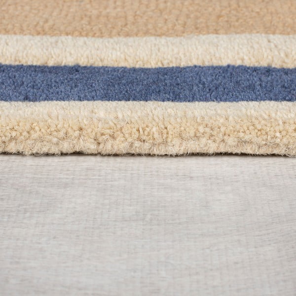 Blau-orangefarbener, handgewebter Wollteppich, 160 × 230 cm Retro Blocks - Flair Rugs-image-4
