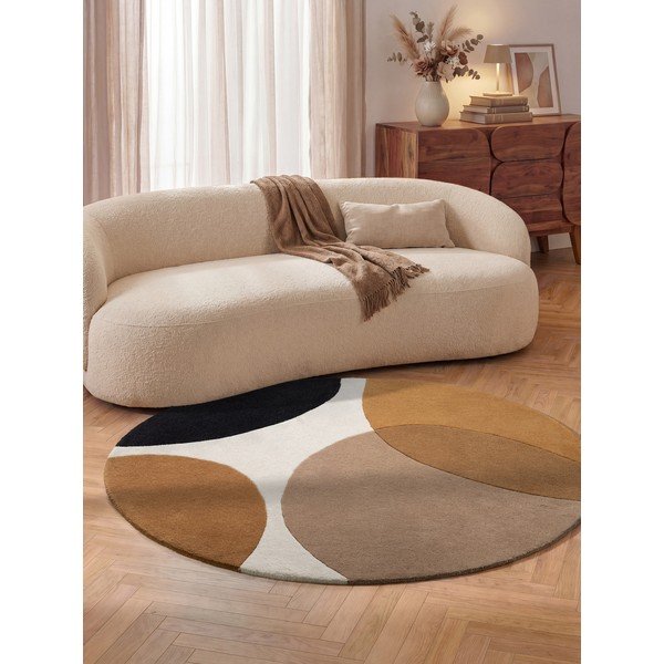 Cognacbrauner Teppich ø 200 cm Ruvia – Villeroy&Boch-image-1