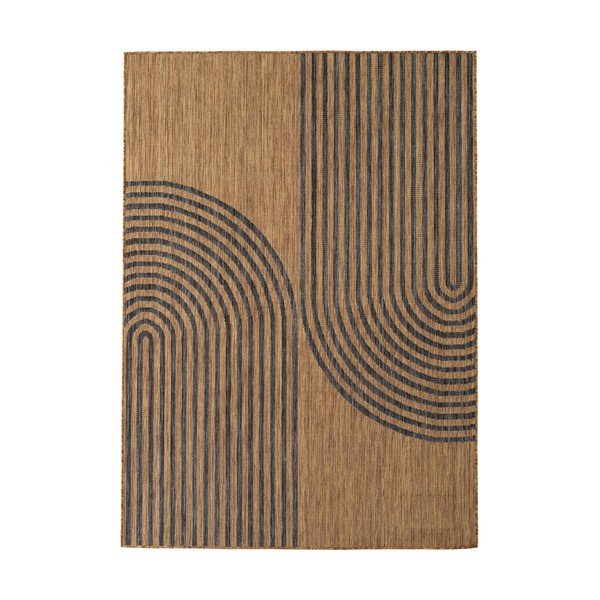 Schwarzer/brauner Teppich für drinnen und draußen, 160 × 230 cm Mira 1453 - Ayyildiz Carpets