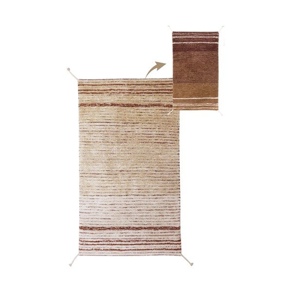 Teppich in Ziegelrot 80x140 cm Twin Toffee – Lorena Canals-image-3