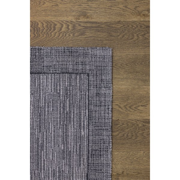 Dunkelgrauer Wollteppich, 160 × 240 cm Linea - Agnella-image-3