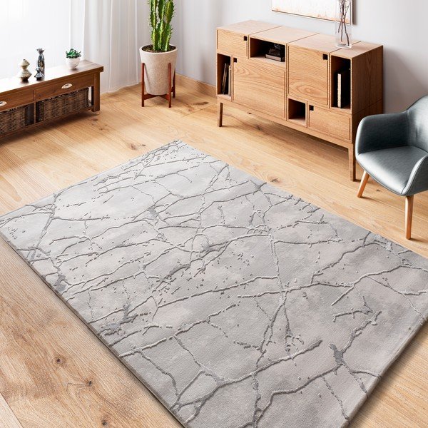Grau-beiger Teppich, 115 × 170 cm Oris - Universal-image-1
