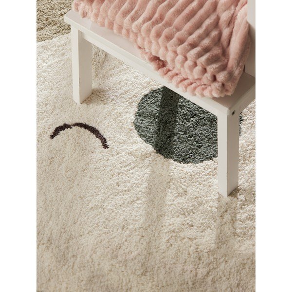 Cremefarbener, waschbarer/handgewebter Baumwoll-Kinderteppich, 140 x 200 cm Snuggle Rio - Hanse Home-image-4