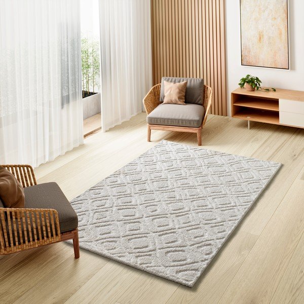 Weißer Teppich 64 × 120 cm Juno - Universal-image-1