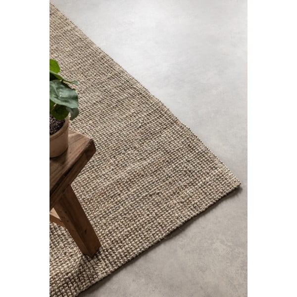 Taupefarbener Jute-Teppich, 190 × 280 cm Bouclé - Hanse Home-image-4