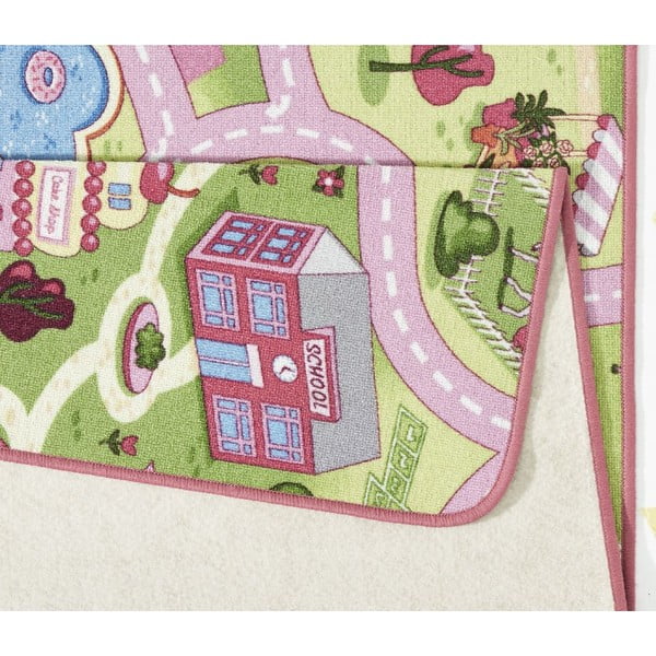 Rosa Kinderteppich 90x200 cm Sweet Town – Hanse Home-image-1
