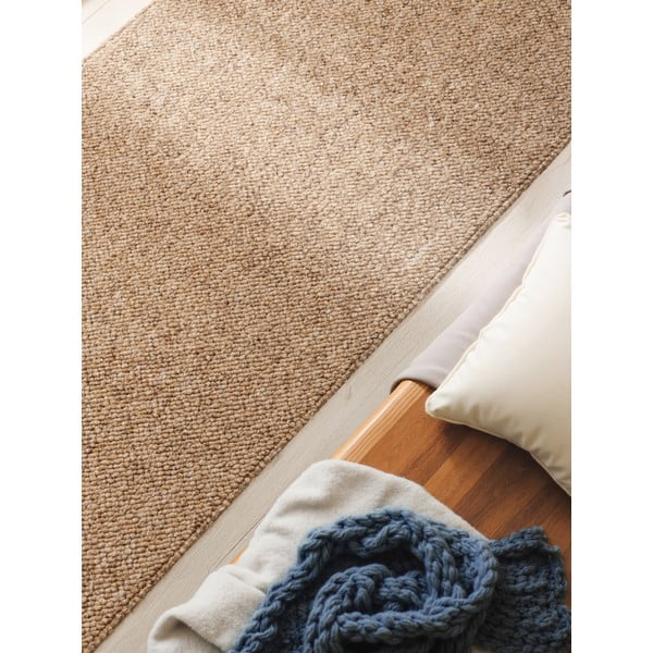Hellbraune, waschbare Lauffläche, 80 × 240 cm Rocco Caramel - Elle Decoration-image-3