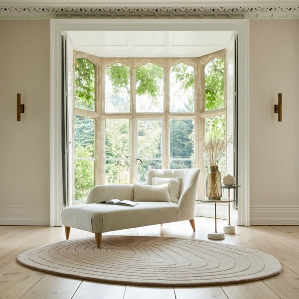 Beiger Wollteppich, 200 × 290 cm Puddle Wool - Flair Rugs-image-1