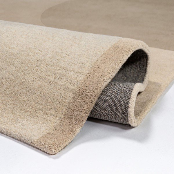 Handgewebter Wollteppich in Naturfarbe, 200 × 290 cm Lozenge - Flair Rugs-image-2