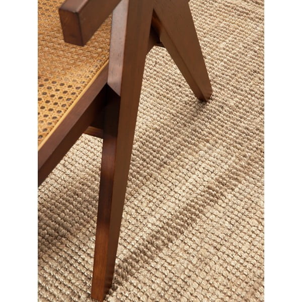 Cremefarbener, runder Jute-Teppich, Durchmesser 200 cm Bouclé Jaipur - Hanse Home-image-4