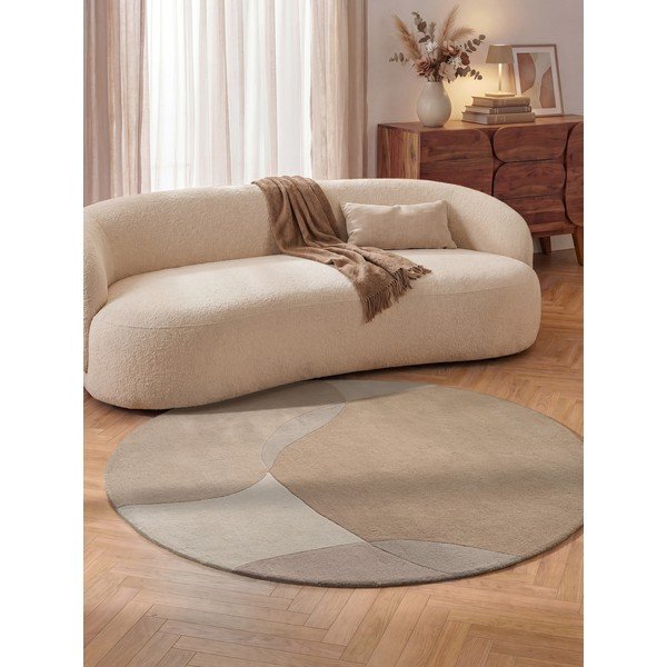 Beige Teppich ø 160 cm Ovia – Villeroy&Boch-image-1