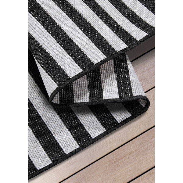 Schwarzweißer Teppich für Innen- und Außenbereiche 80x150 cm Viela – Hanse Home-image-3
