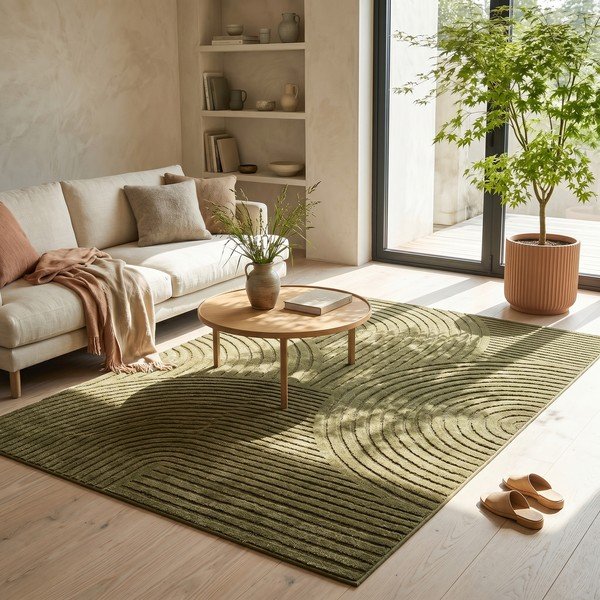 Grüner Teppich 200x290 cm Whirl – ESTE-image-2