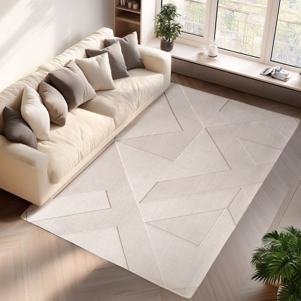 Cremefarbener, waschbarer Teppich, 120 × 170 cm Pompei 1613 - Ayyildiz Carpets-image-1