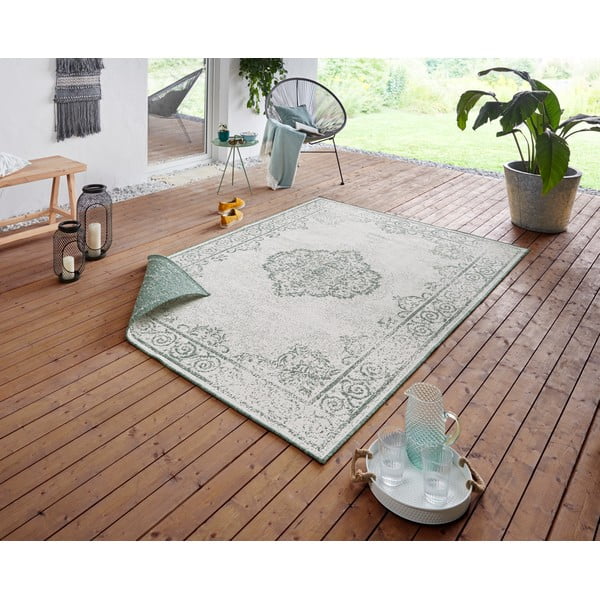Grüner/beige Teppich für Innen- und Außenbereiche 200x290 cm Cebu – Hanse Home-image-1