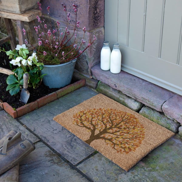 Fußmatte aus Kokosfasern, 40 x 60 cm Autumnal Tree of Life - Artsy Doormats-image-3