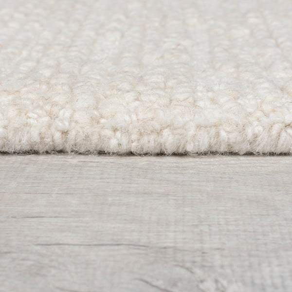 Handgewebter Wollteppich in Elfenbeinfarbe, 200 × 290 cm Harris Boucle - Flair Rugs-image-4