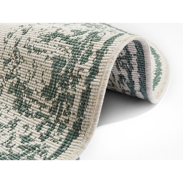 Grüner/beige Teppich für Innen- und Außenbereiche ø 200 cm Borbon – Hanse Home-image-3