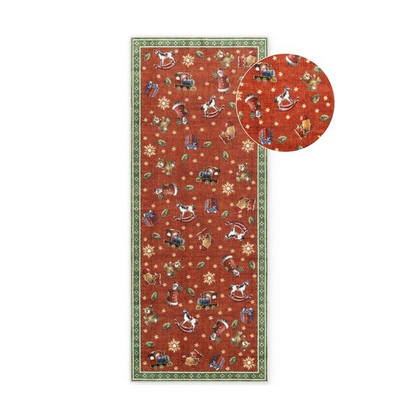 Roter/grüner Läufer mit Weihnachtsmotiv, 80 x 200 cm Toy's Delight Nostalgic Noel Red Green - Villeroy&Boch