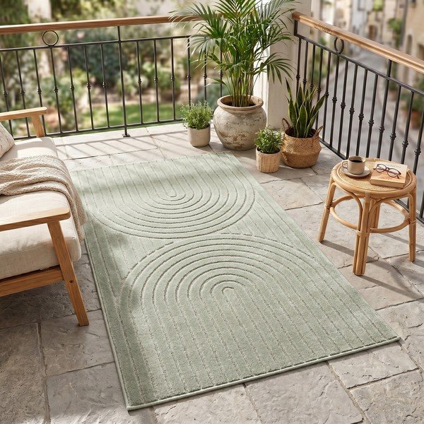 Grüne Laufmatte für drinnen und draußen, 80 × 250 cm Nova 1201 - Ayyildiz Carpets-image-1