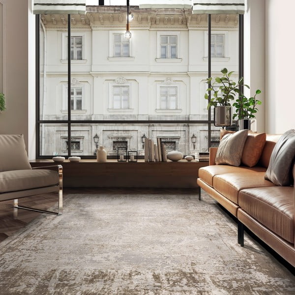 Beiger Teppich 80 × 150 cm Kuza - Asiatic Carpets-image-1