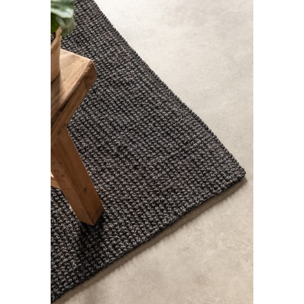 Schwarzer Jute-Läufer, 80 × 200 cm Bouclé - Hanse Home-image-4