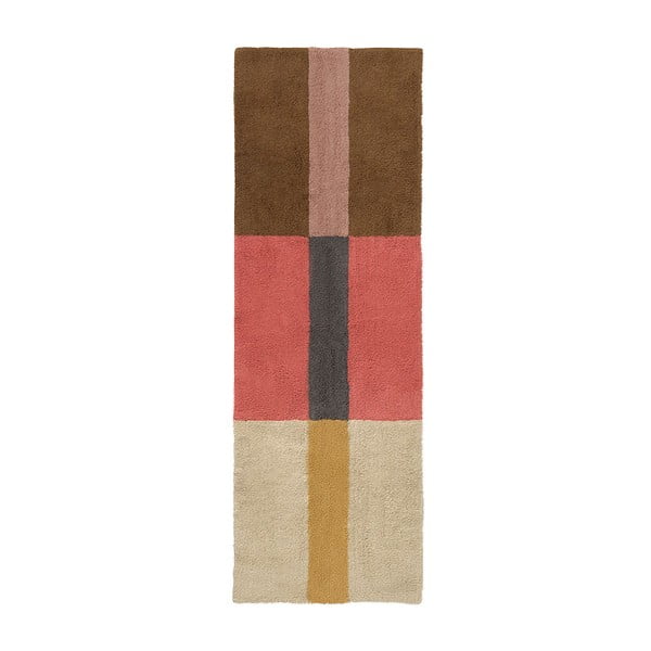 Handgewebter Teppich 80x230 cm Chroma Spiced Coral – Lorena Canals