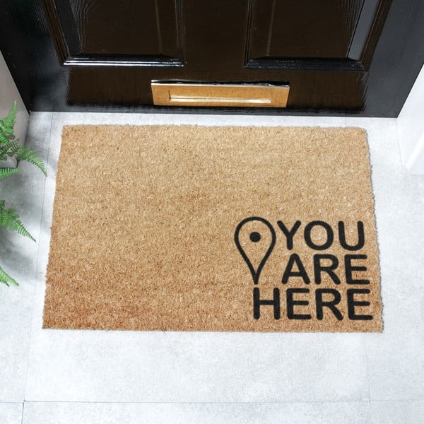 Fußmatte aus Kokosfasern, 40 x 60 cm You Are Here - Artsy Doormats-image-2
