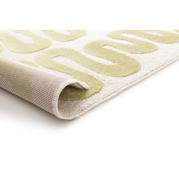 Hellgrüner/cremefarbener Teppich 160x230 cm Flashy – Universal-image-3
