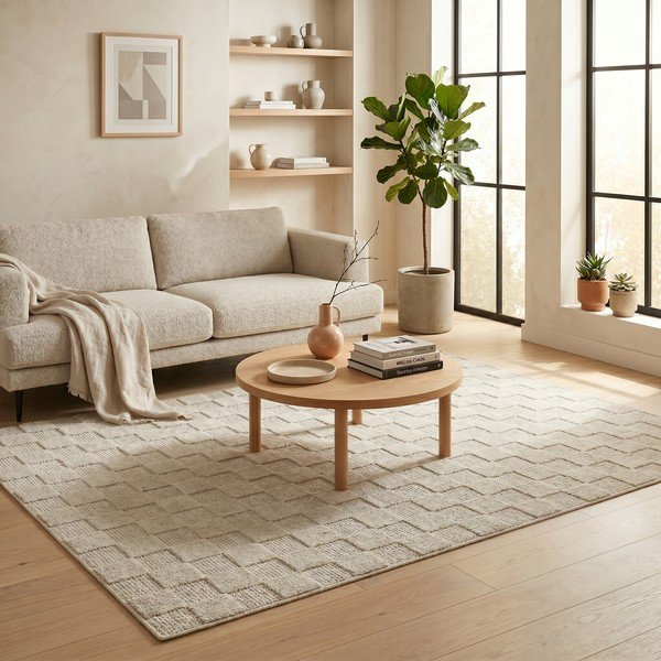 Beiger Teppich 120 × 170 cm Mosaic - ESTE-image-4