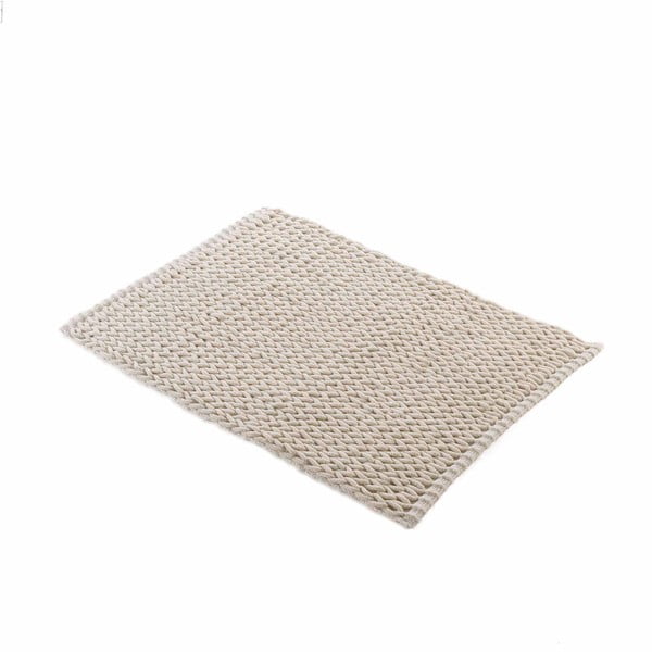 Beigefarbener Badezimmerteppich, 50 × 80 cm Isalis - douceur d'intérieur-image-2