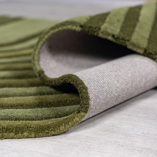 Grüner, handgewebter Wollteppich, 200 × 290 cm Conway Retro - Flair Rugs-image-3