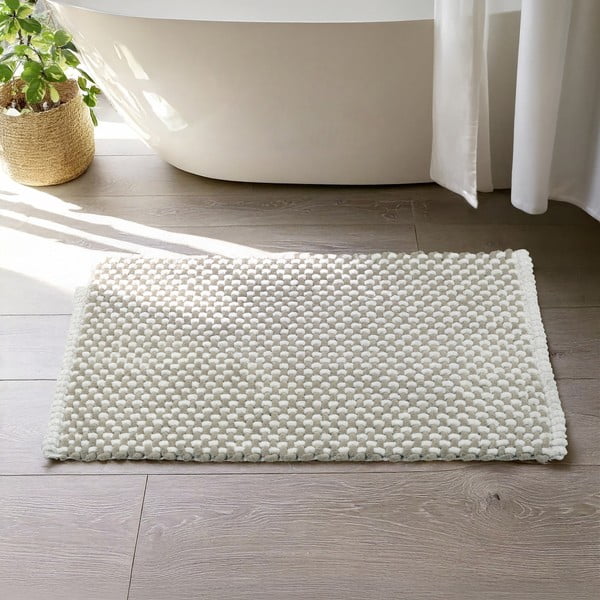 Beigefarbener Badvorleger aus Stoff, 50 x 80 cm Covelo - Wenko-image-1