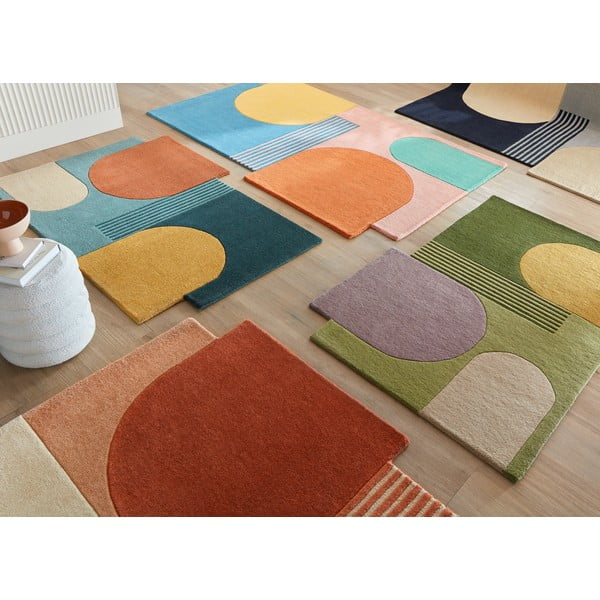 Handgewebter Wollteppich, 150 × 240 cm Lozenge - Flair Rugs-image-2
