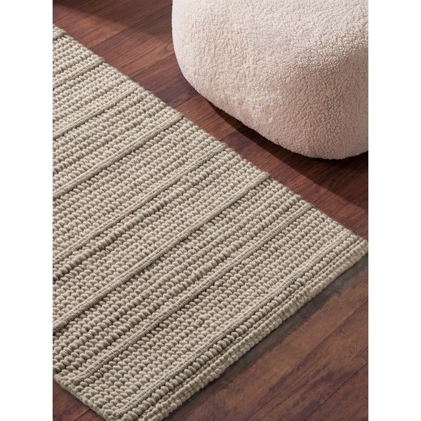 Cremefarbener, handgewebter Läufer aus Wolle, 80 x 250 cm Camden Parker - Ted Baker-image-3