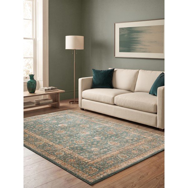 Teppich in Petrolblau, 120 × 160 cm Raja - Asiatic Carpets-image-1