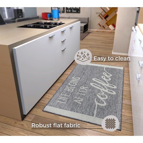 Grauer Teppich 92 x 150 cm Cucina - Hanse Home-image-4