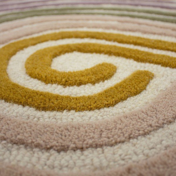 Grüner, handgewebter Wollteppich, 160 × 230 cm Spiral Shaped - Flair Rugs-image-2