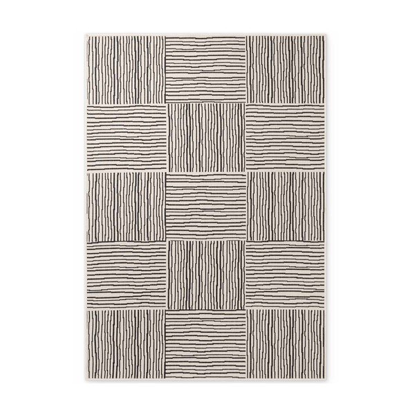 Schwarz/cremefarbener Teppich für den Innen- und Außenbereich, 120 × 170 cm Haringey Nightingale - Ted Baker