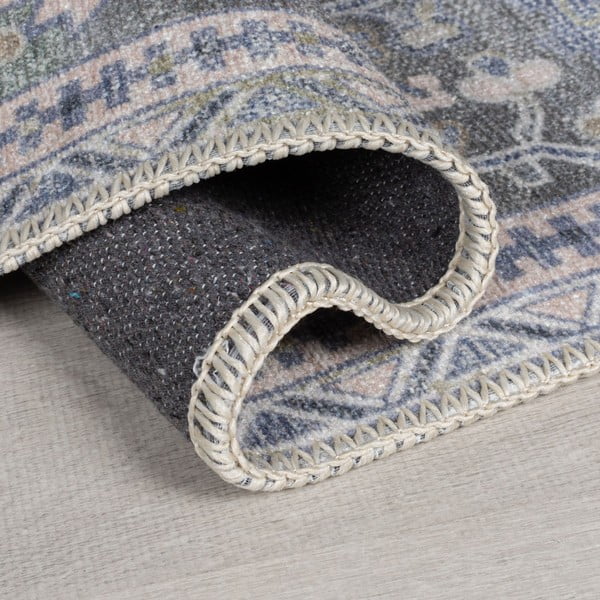 Grüner, waschbarer Teppich mit einem Anteil an recycelten Fasern, 160 × 230 cm Windsor - Flair Rugs-image-2