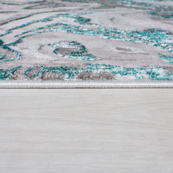 Grau-türkisfarbener Teppich, 240 × 340 cm Marbled - Flair Rugs-image-2