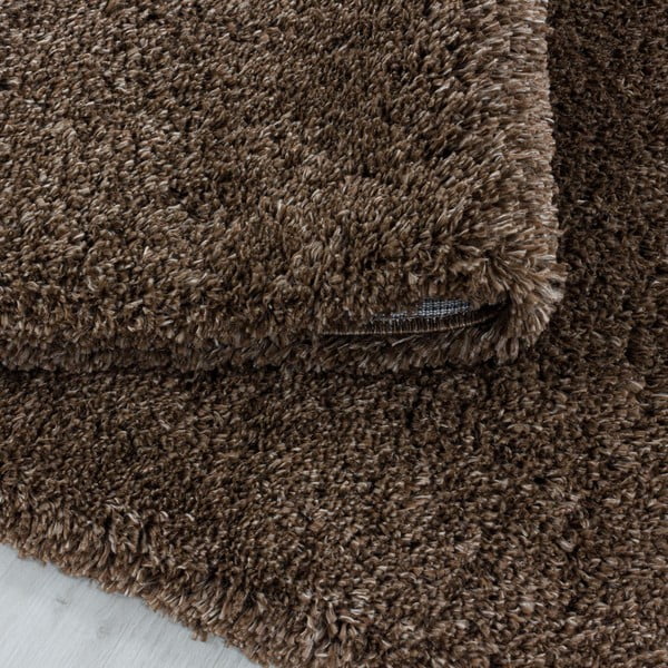 Dunkelbrauner Teppich, 80 × 150 cm Fluffy - Ayyildiz Carpets-image-2