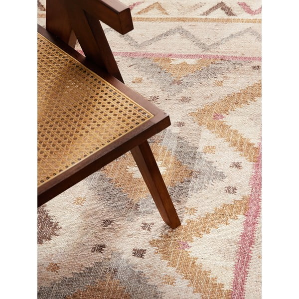 Cremefarbener, handgewebter Jute-Teppich, 120 × 170 cm Roya Imani - Elle Decoration-image-3