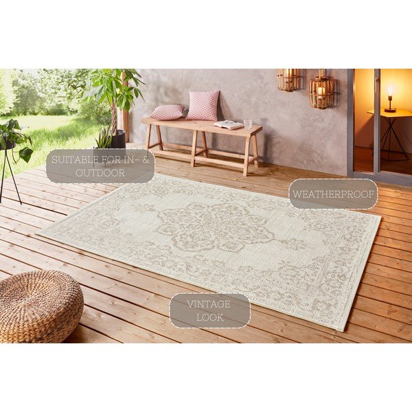 Beige Teppich für Innen- und Außenbereiche 160x230 cm Tilos – Hanse Home-image-4