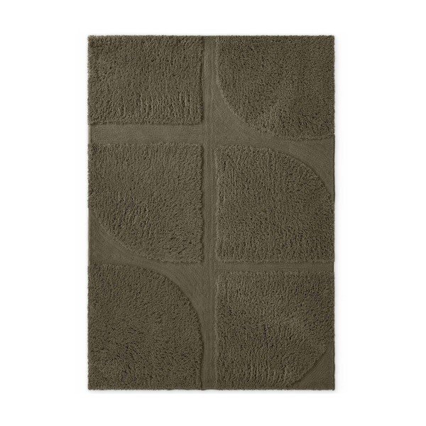 Khaki-farbiger, handgewebter Teppich, 200 x 300 cm Lambeth Jasper - Ted Baker