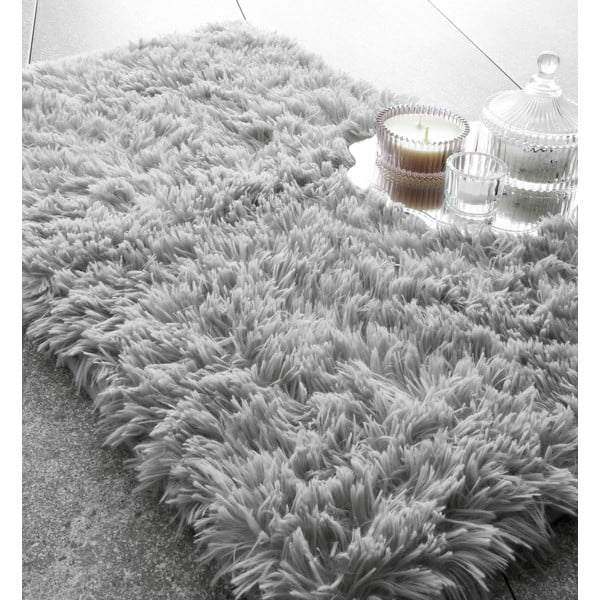 Grauer Badezimmervorleger, 50 × 80 cm Cuddly - Catherine Lansfield-image-1