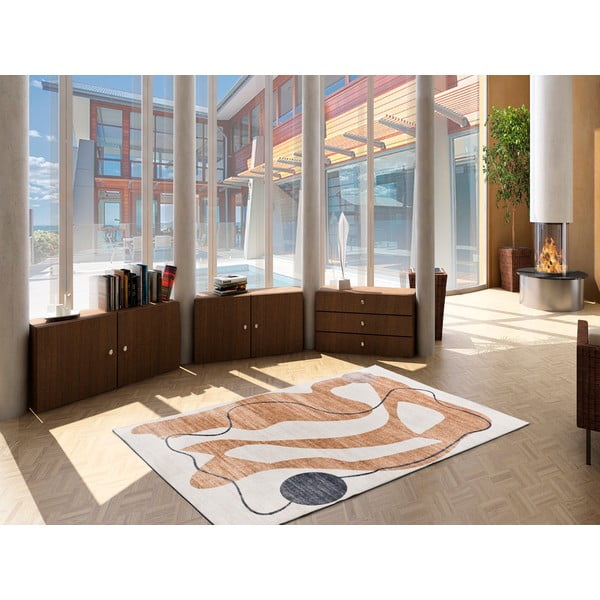 Orangefarbener Teppich, 80 × 150 cm Class - Universal-image-2