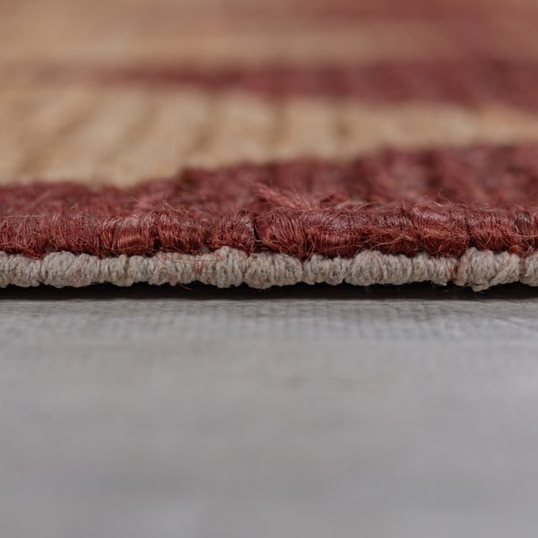 Handgewebter Teppich mit Juteanteil in Terrakotta-Farbe, 120 x 170 cm Effie Diamond - Flair Rugs-image-4