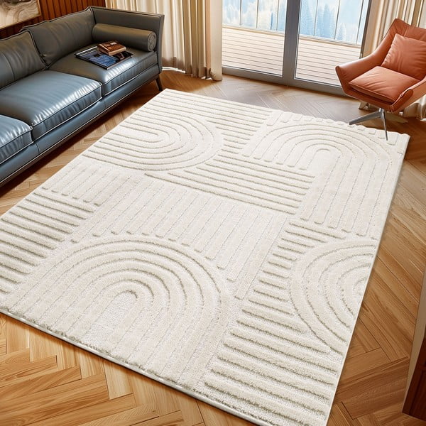 Cremefarbener Teppich 140 × 200 cm Art 1121 - Ayyildiz Carpets-image-1